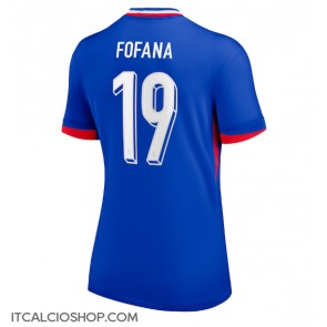 Francia Youssouf Fofana #19 Prima Maglia Femmina Europei 2024 Manica Corta